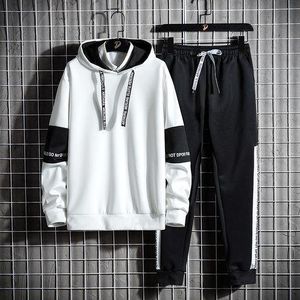 Men's Casual Two-Piece Hooded Shirts Sportswear