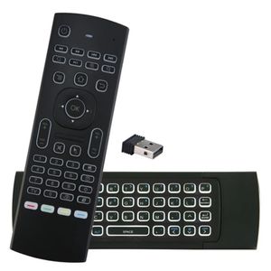 MX3 Pro Air mouse Clavier San fil rétroéclairée Universelle intelligent.