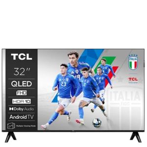 TCL TV QLED 32'' - 32S5K - Google TV - HDR 10 - Dolby Audio - Metallic Bezel-Less - Smart TV
