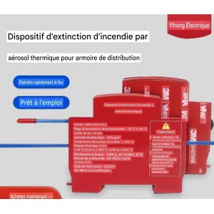 Extincteur aérosol, dispositif d'extinction d'incendie, autocollant d'extinction automatique d'incendie  Un nouvel autocollant extincteur automatique de 10 g protège 0,1 m³