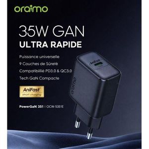 Oraimo chargeur ultra rapide 