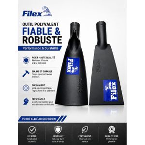Houe / Lame Filex en Acier Haute Résistance – Outil Polyvalent pour Jardinage, Agriculture et Bâtiment