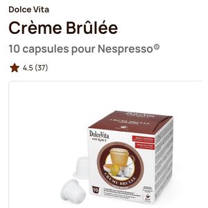 Dolce Vita Crème Brûlée - 10 capsules pour Machine Nespresso