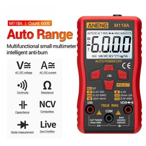 XL830L - Multimètre numérique - Voltmètre intelligent - Voltmètre - Voltage  - Rouge