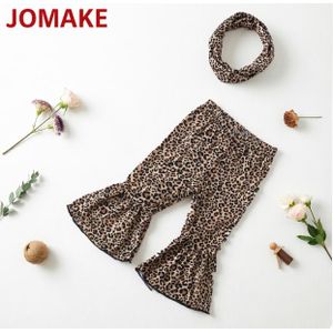 JOMAKE Pantalon à queue de poisson, imprimé léopard, pantalon court pour fille de 6M à 6 ans
