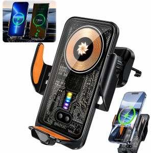Support Téléphone Voiture avec Charge Sans Fil – Fixation Automatique Fast Charge
