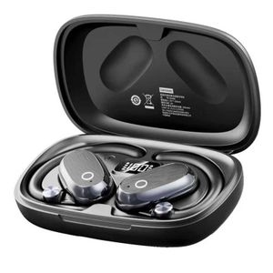 Lenovo Écouteurs Bluetooth Sport TA366 à type ouvert - Design sans fil véritable sur l'oreille, confortables, stables et de haute qualité sonore Noir