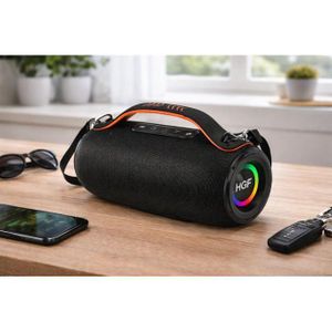Haut-Parleur Bluetooth Portable Puissant avec – Son Haute Qualité noir