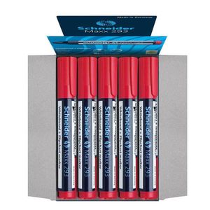 Marqueur Effaçable Schneider Rouge Paquet De 10 Pcs