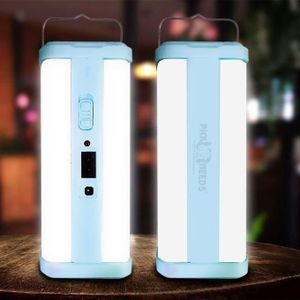 Lampe Solaire LED Rechargeable 2200 MAh, Interrupteur à Poussoir à 2 étapes GF