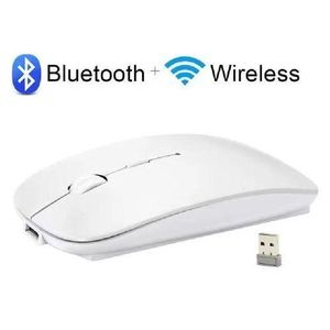 Souris D'ordinateur Sans Fil, Double Mode, Rétro-éclairage, Haute Précision, 2.4 GHz, Rechargeable, Bluetooth, Inalambrico