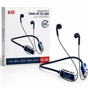 Écouteurs Sans Fil KL50 à Tour de Cou – Affichage LED, Autonomie Jusqu’à 48H