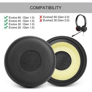 Coussinets de rechange pour casques  Evolve 65, 40, 30 et 20