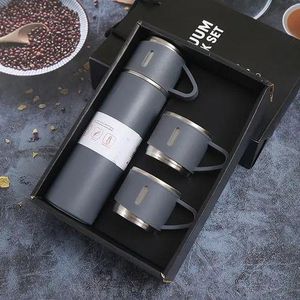 Ensemble Thermos Noir Sous Vide à Double Paroi En Acier Inoxydable