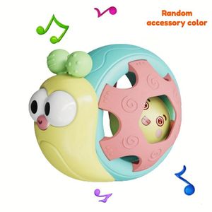 Digabi Sensory Rattle with Music & Sensory Stimulation - Multicolor Motor Skills Development, Crawling & for &, Interactive Rattle for & (0-13 Months) - LearningChristmas stocking stuffers,Christmas stocking stuffers-Yellow