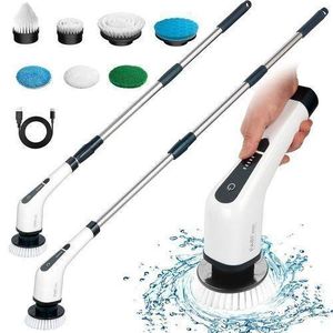 Gn Brosse de Nettoyage Électrique sans fil avec 7 tête de brosse remplaçables