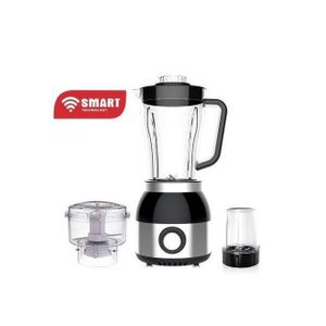 Smart  Blender Multifonctions -STPE-8032P- Avec Bol Incassable Resistant a L'eau/ Moteur En Cuivre Pur - 600 W- 1.8 L- Gris