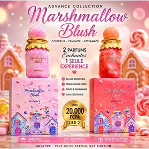 MARSHMALLOW BLUSH ET SOLEIL Eau de parfum intense Femme bonne senteur et bon sillage note excellente