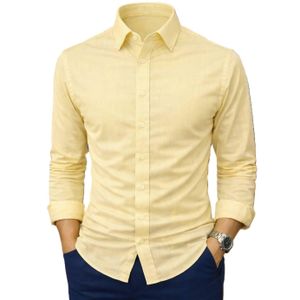 Chemise De Bureau Classique A Manches Longues Pour Homme