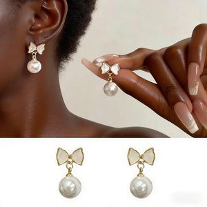 RENO Boucles d'oreilles Earrings En Perles Boucles d'oreilles Créoles Pendantes Clous d'oreilles Boucles  Boucles d’oreilles perles pendantes  perles earring Bijoux féminins Boucles d'oreilles en or