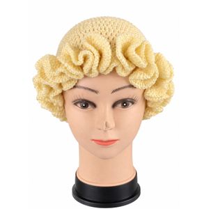 Tricotage Chapeau à froufrou pour femme 