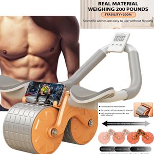 nouvelle roue à rouleaux ab à rebond automatique avec support ethow pour hommes et femmes avec tapis de genou et minuteur ...