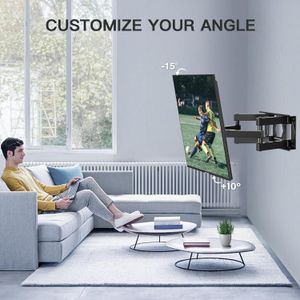Support mural TV mobile Modèle : YM402 compatible au écrans de 26" à 65" Pouce