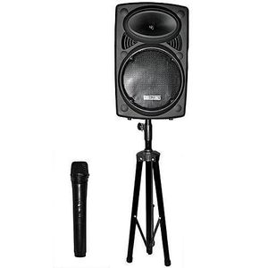 Sono Portable + Trépied + 1 Micro - D12 - Noir