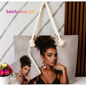 Sac Fourre-Tout en Toile Personnalisable – Grande Capacité
