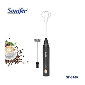 Sonifer Batteur Electrique Rechargeable 2 en 1 - Fouet Electrique Rechargeable 2 en 1 Multifonction - Mousseur à Lait 2en 1 Multifonction - SF-8140