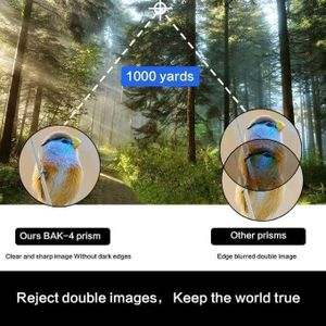 Jumelles Pour Adultes, Jumelles D'opéra HD Professionnelles/étanches Et Antibuée De Haute Puissance Avec Lentille à Prisme FMC BAK4 Durable Et Claire Pour Les Voyages, Les Visites Touristiques, La Chasse, Les Jeux Sportifs Et Les Concerts NB