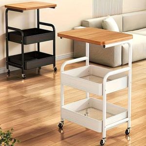 Chariot de rangement multifonctionnel a roulettes 
