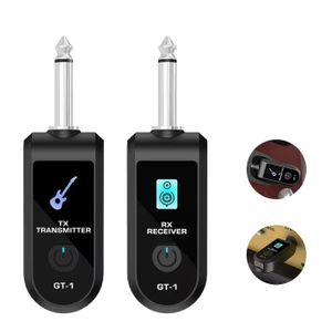 Système sans fil pour guitare avec batterie lithium rechargeable 2,4 GHz, compatible avec les guitares électriques - Émetteur et récepteur