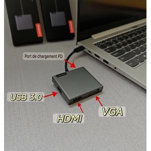 Lenovo USB-C 4-en-1 ORIGINALE