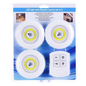 Led Ensemble de 3 lampes avec télécommande