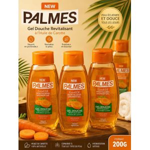 2 Gel Douche Revitalisant à l’Huile de Carotte – 200 g