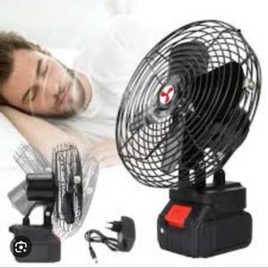 Mini ventilateur portable à batterie lithium rechargeable conçu pour fonctionner sans fil avec une batterie amovible  