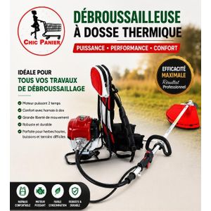 Débroussailleuse à Dos plus 2 Larmes 