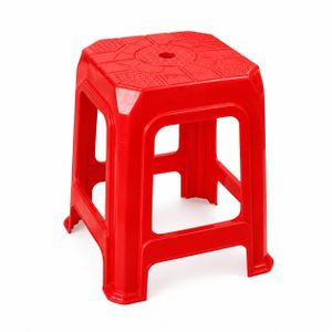 Tabouret en Plastique Rouge – Solide et Pratique
