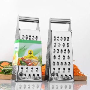 Râpe Multifonction 4 Faces en Acier Inoxydable – Coupe Légumes & Fruits Facile