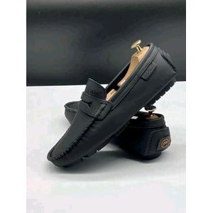 baladeuse homme en cuir-noir