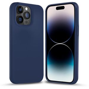 iPhone Coque en Silicone IPhone 14 Pro Max - Bleu 