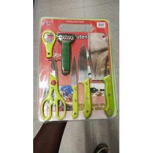 Set Couteaux de Cuisine Professionnel + Planche