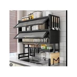 EGOUTTOIR DE CUISINE 2 NIVEAUX VITREES