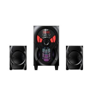 Alitop Woofer SP-4503 - Système Home Cinéma & Chaîne Hi-Fi - Subwoofer Puissant - Noir