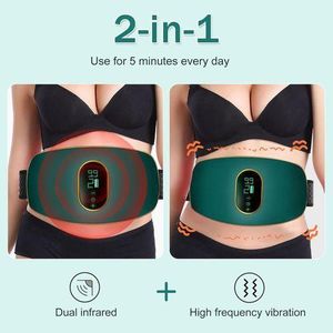Gn Ceinture De Massage Vibrante, Masseuse Ceinture AbdominaleMinceur, Masseuse pour Cellulite du Corps, Masseuse PourMinceur du Dos, MachineMinceur Abdominale Rechargeable