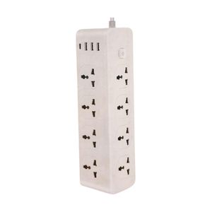Leadder Multiprises 3000W/Rallonge - Prises 8 Ports Interrupteur, 3 Ports USB, 1 Port Type-C