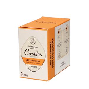 Savon Surgras nectar de miel ROGE CAVAILLES lot de 3x200mg respecte les peaux sensibles 
