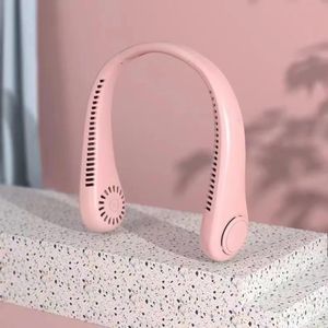 Ventilateur de Cou Portable Sans Pales – Mains Libres – Rose