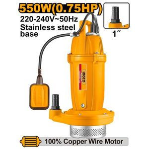 Ingco POMPE A EAU SUBMERSIBLE 550W(0.75HP) SPC55068